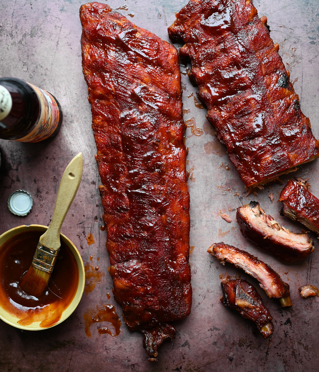 American Ribs with Homemade Smoky BBQ Sauce